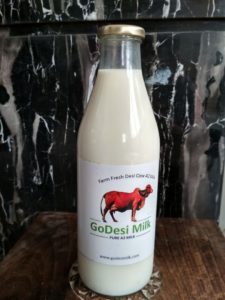 Glass Bottle with A2 milk
