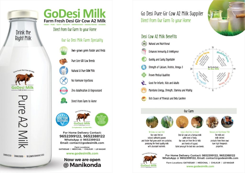 GoDesi A2 Milk in Manikonda, Hyderabad, A2 Milk benefits